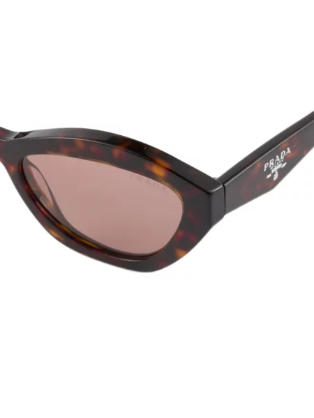 Ochelari de soare Prada Eyewear cu autograf maro