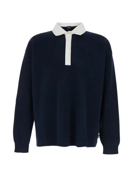 Polo Boss lung albastru