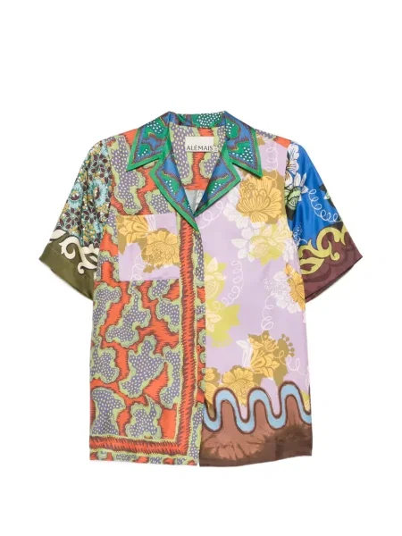 Cămașă Alemais cu model floral cu imagine violet