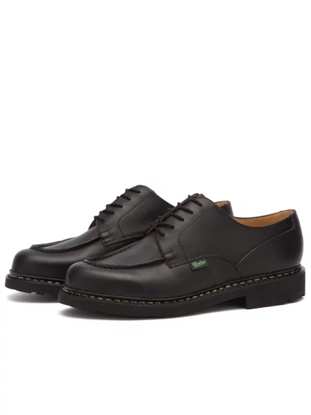 Derby Paraboot skórzany retro czarny