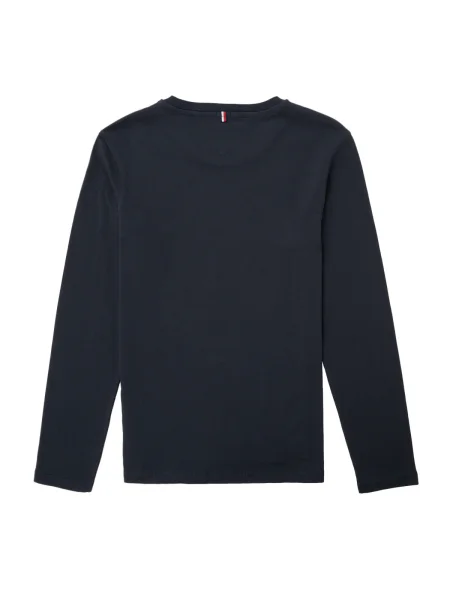 Tričko s dlhými rukávmi Tommy Hilfiger modrá