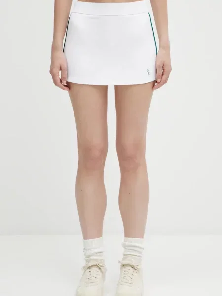 Sporty & Rich fustă Src Court mini creion alb