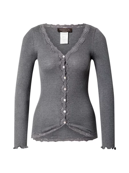 Rosemunde Pletena jopa temno siva