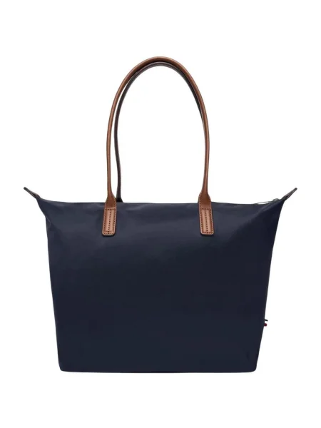 Táska Tommy Hilfiger Popette Tote Sötétkék kék