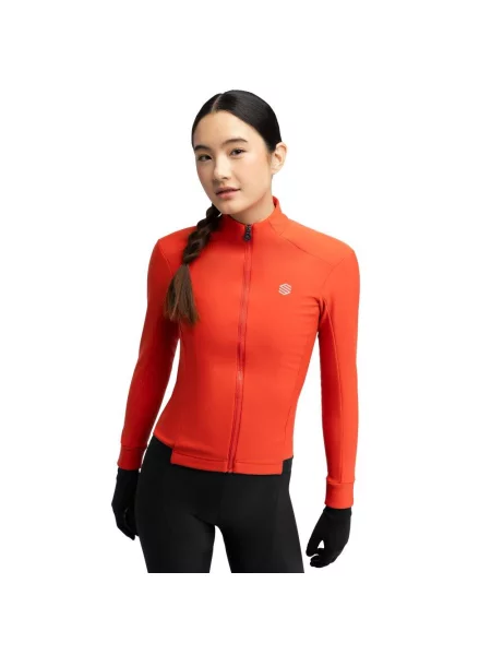 Kurtka rowerowa softshell Kolarstwo Siroko Plange czerwona