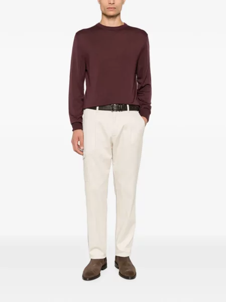 Lung pulover Canali de lână violet