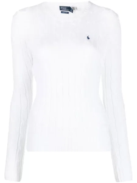 Pulover Polo Ralph Lauren tricotate alb