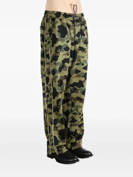 Pantaloni A Bathing Ape® cu imagine alergare verde