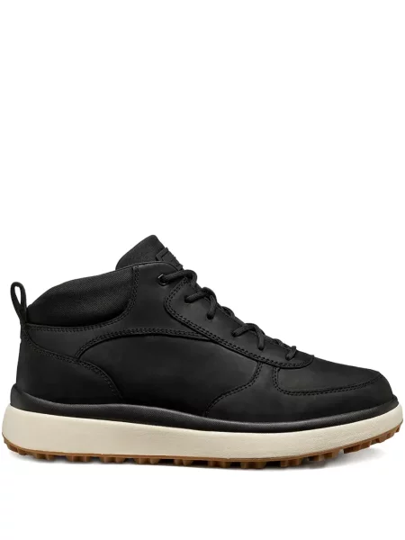 Botine Geox cu șireturi din dantelă negru