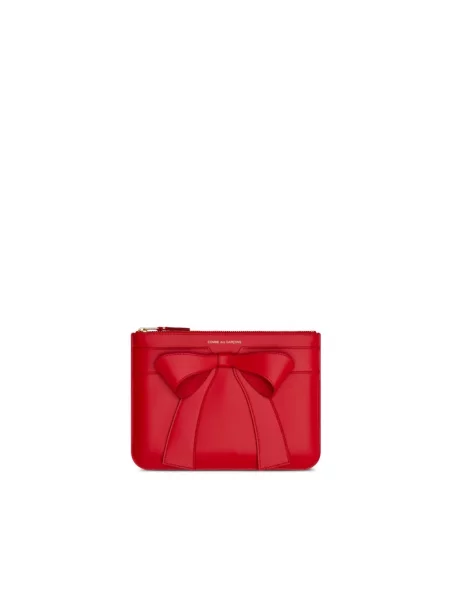 Portfel Comme Des Garcons skórzany czerwony