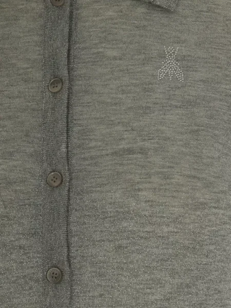 Polo Patrizia Pepe cu broderie gri