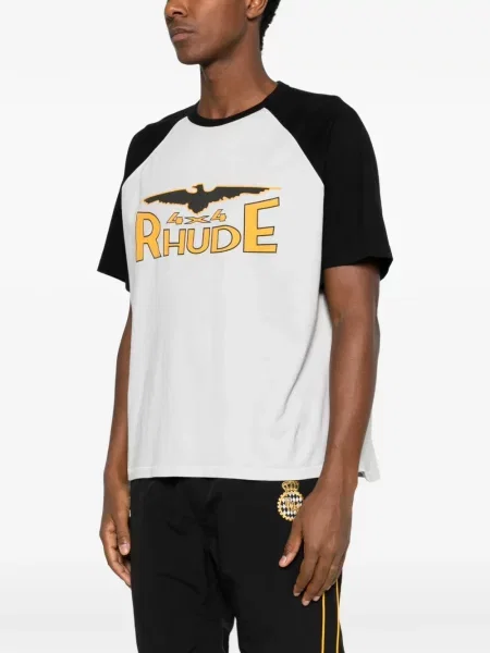 Tricou Rhude cu imagine gri