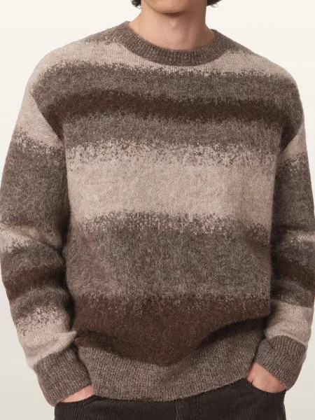 AllSaints светр з мериносовою вовною KLAIN CREW