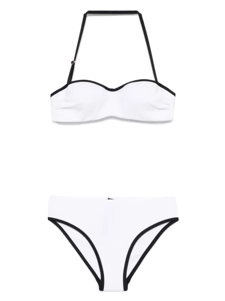 Bikini Giorgio Armani cu imagine alb