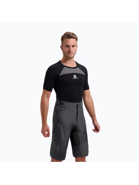 Pantaloni scurți de ciclism pentru bărbați Rogelli Advntr Distance MTB grey gri