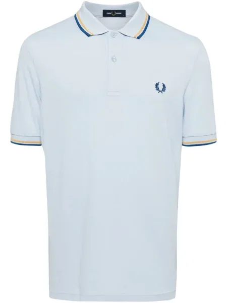 Tricou Fred Perry cu broderie albastru