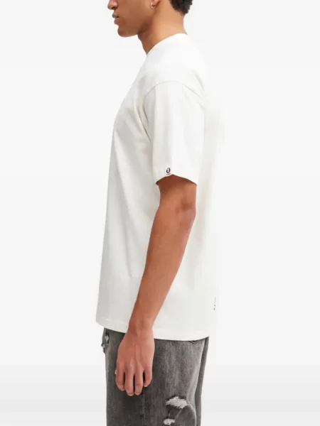 Kerek nyakú póló Aape By *a Bathing Ape® autogrammal fehér