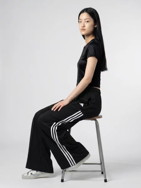 Szatén ingruha Adidas fekete