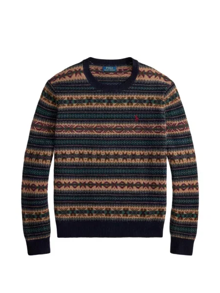 Șosete Polo Ralph Lauren cu model herringbone cu broderie plasă albastru
