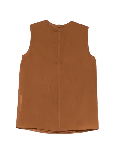 Top Ferragamo fără mâneci maro