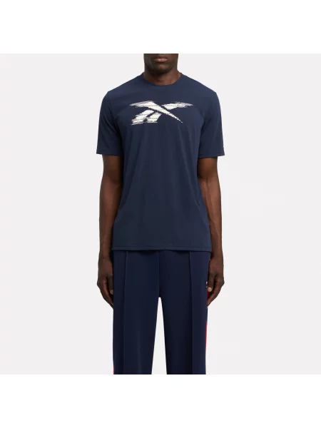 Reebok T-shirt ID Train Logo Easy Fitunisex Vector Navy Size: XS granatowa