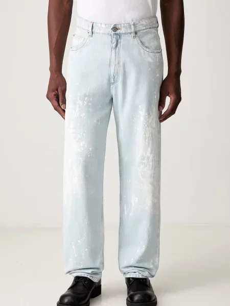 Maison Margiela straight traperice za muškarce plava