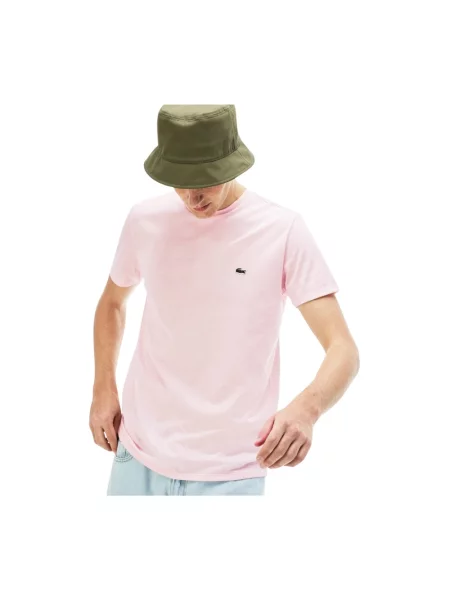 Koszulka Lacoste z krótkim rękawem różowa