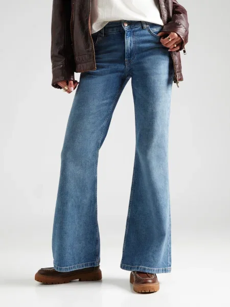 BOSS Orange jeans high waist albastru