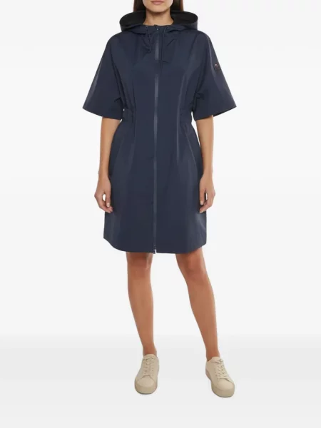 Geacă Max Mara cu glugă albastru
