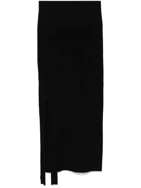 Fustă midi Victoria Beckham negru