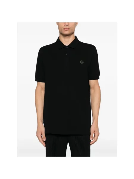 Dzianinowa koszulka polo Comme Des Garcons czarna