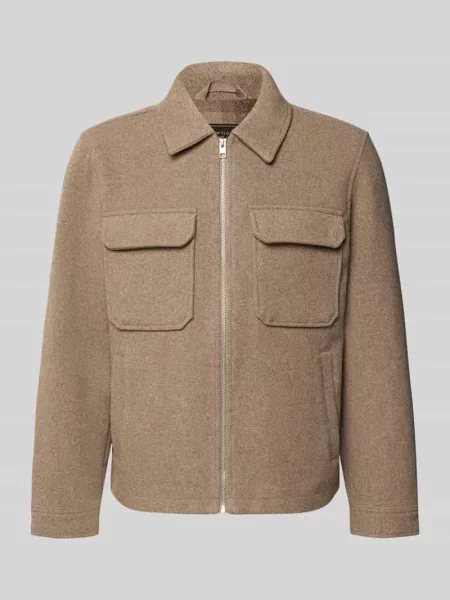Krój regular fit koszula-kurtka z na piersi Model WAKEFIELD' Jack & Jones Premium