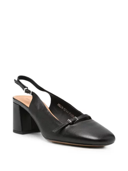 Pantofi cu toc Sergio Moretti Firenze cu cataramă slingback negru
