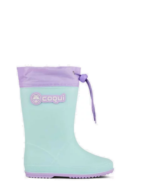 Детские резиновые сапоги Coqui мятного цвета