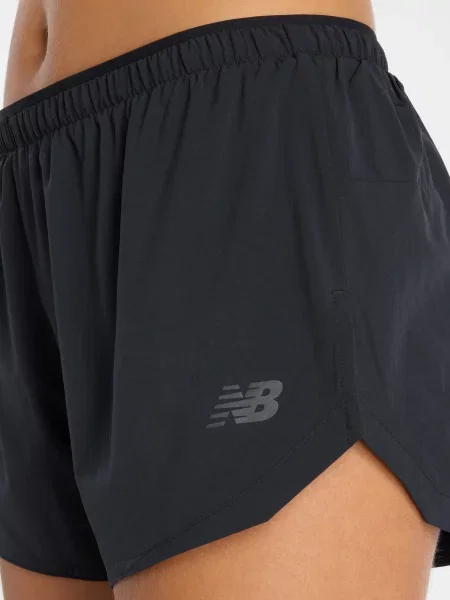 Короткие спортивные шорты New Balance черные