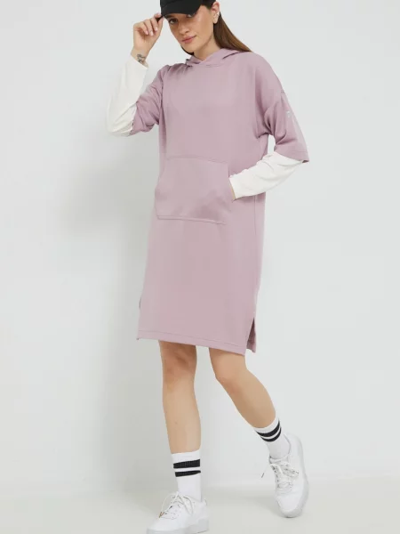 Сукня Fila midi oversize рожевий