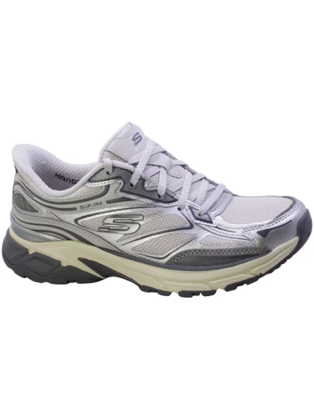 Pantofi Skechers argintiu