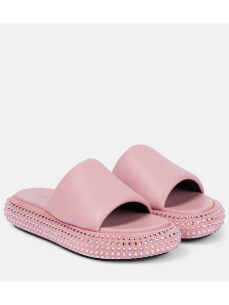 Sandale Jw Anderson din piele cu platformă roz