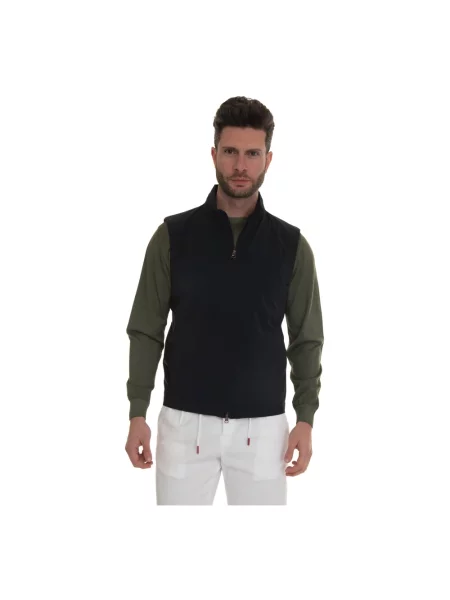 Kamizelka Kired z kapturem niebieska