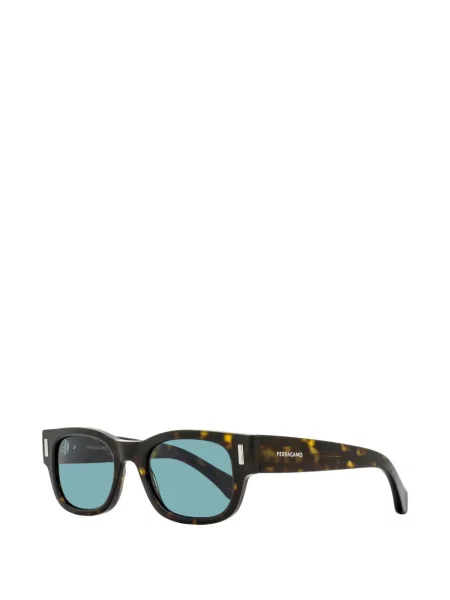 Правоъгълни слънчеви очила Ferragamo Eyewear кафяво