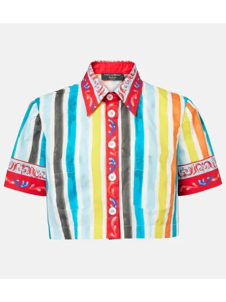 Top Dolce&gabbana w paski o krotszym kroju