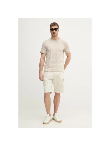 Szorty Aeronautica Militare casual beżowe