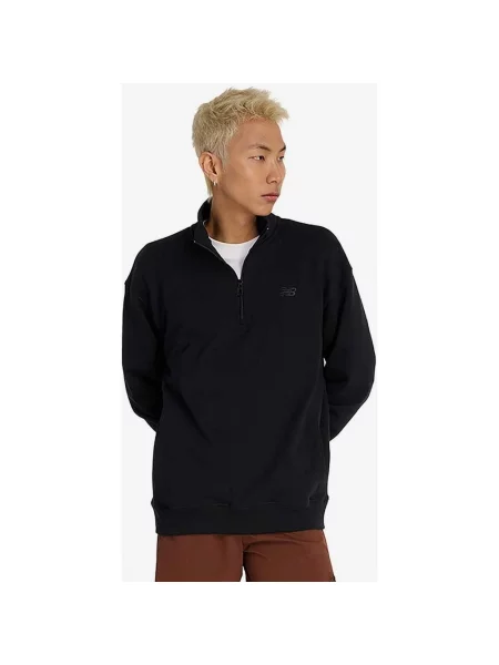 Bluza New Balance Athletics Fleece Half Zip w kolorze czarnym S czarna