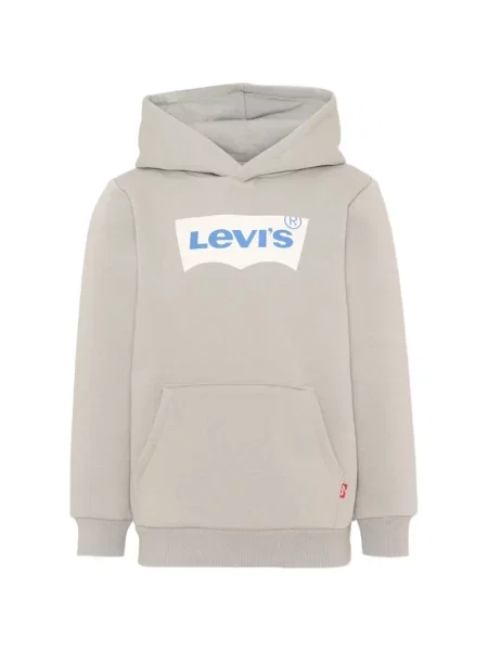 Dětska mikina s kapucí Levi's šedá