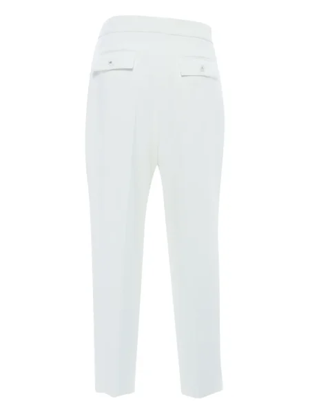 Pantaloni Elisabetta Franchi plisate alb