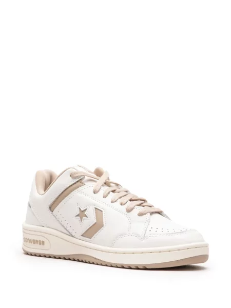 Iš natūralios odos sportbačiai Converse balta