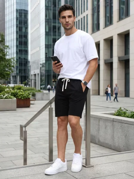 Pantaloni sport Dstreet negru