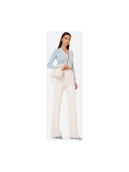 Pantaloni Elisabetta Franchi alb