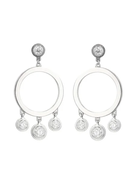 Cercei Cartier alb