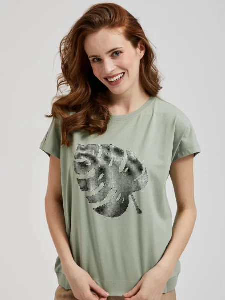 Tricou Moodo cu imagine alb